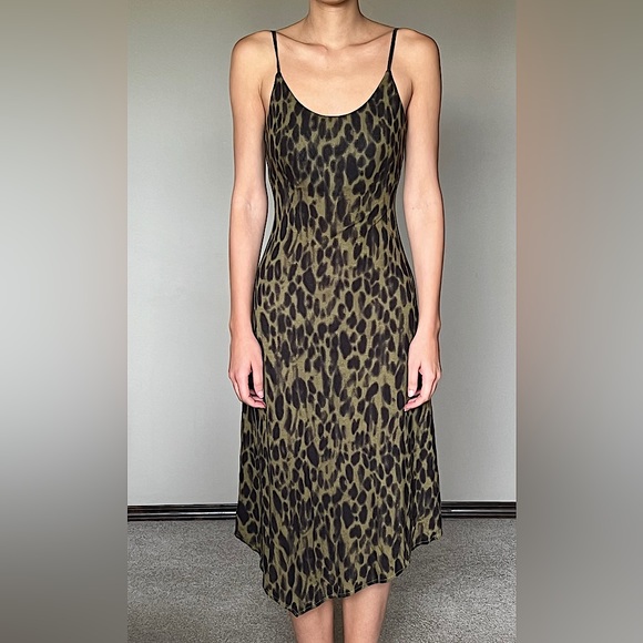 NEW Animal print midi dress in size medium. Can fit small as well. - Picture 1 of 5